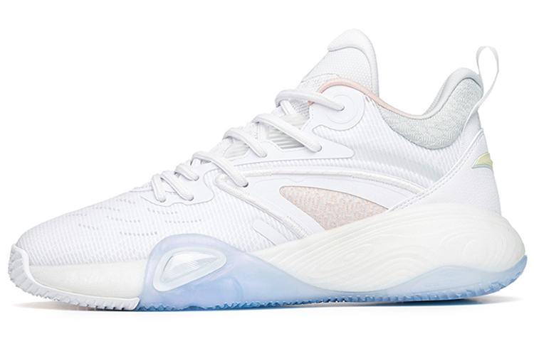Anta Basketball Collection Cushioning Anti-Slip And Wear-Resistant Low-Top Basketball Shoes White Green