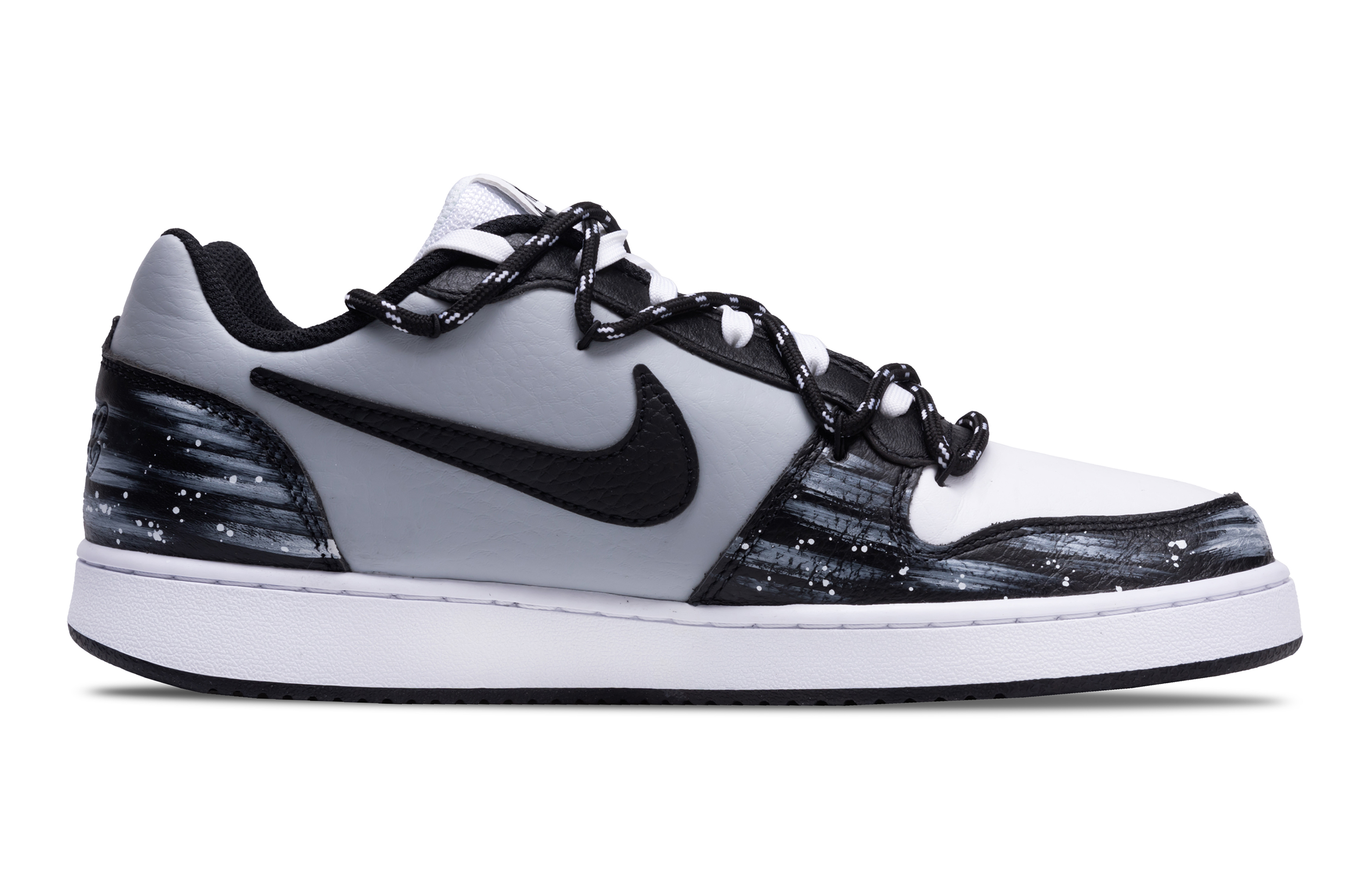 Nike EBERNON Dark Moon Symphony Slip Resistant Low Top Skateboard Shoes Men's Black White купить в интернет-магазине Yoocart с быстрой доставкой по России.
