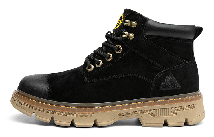 Jeep Martin Boots Men Black
