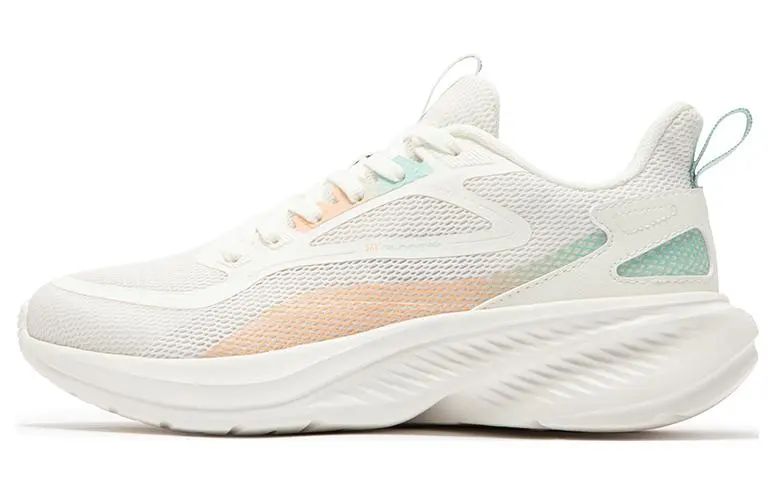 361° Shock Absorbers Slip Resistant Abrasion Resistant Low top Running Shoes Women's White Pink