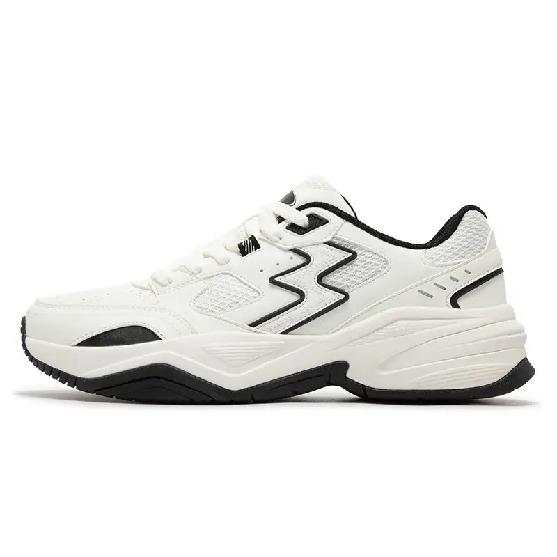 361° Sailing Series Wear-Resistant Slip-Resistant Low-Top Chunky Sneakers Men's White Black