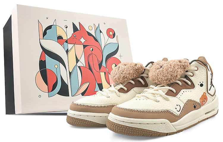 Jordan Courtside 23 Low-Top Vintage Basketball Shoes GS Light Coffee