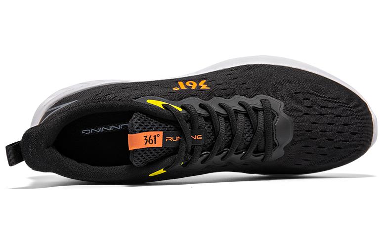 361° Anti-Slip And Wear-Resistant Breathable Low-Top Running Shoes Men's Obsidian Black