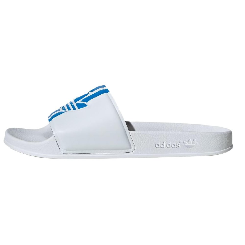 Adidas Adilette Slides Cloud White Bright Blue