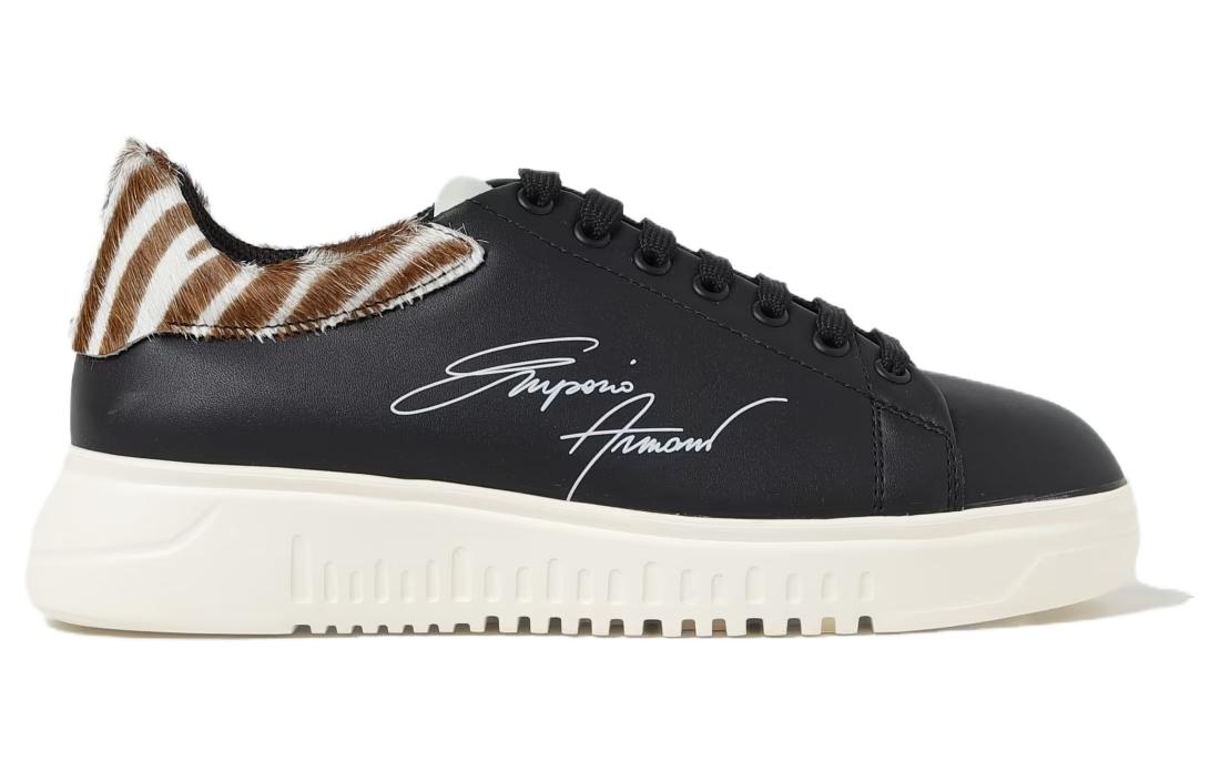 EMPORIO ARMANI Low Top Skateboard Shoes Women's Black купить в интернет-магазине Yoocart с быстрой доставкой по России.