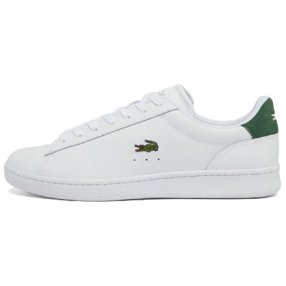 LACOSTE Low Top Skateboard Shoes Men's White Green