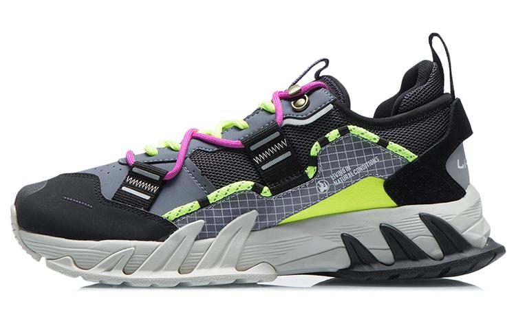 LiNing Full Shape Ace Cushioning Wear-Resistant Low-Top Running Shoes Men's Matte Gray