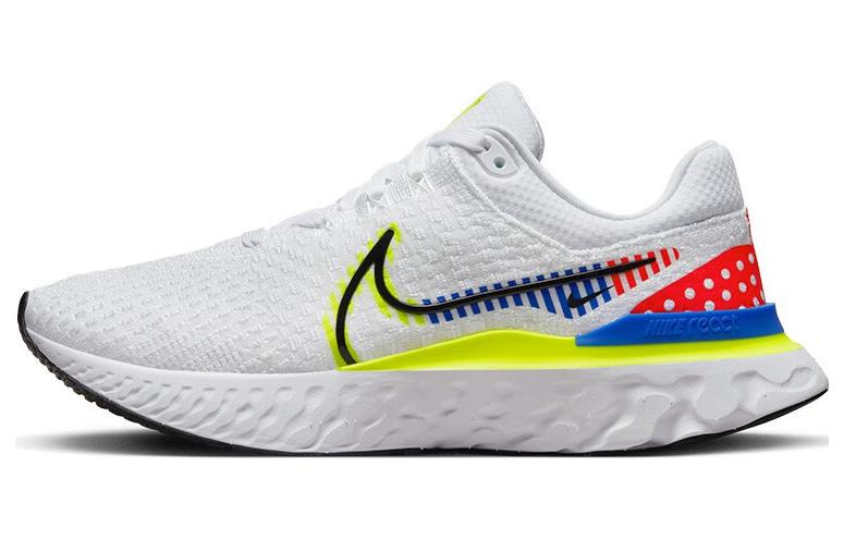 Nike React Infinity Run Flyknit 3 Premium White Volt Racer Blue