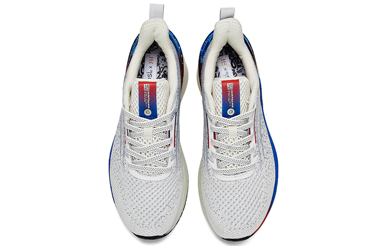 361° Lightweight Breathable And Rebound Low-Top Casual Shoes Women's White Blue