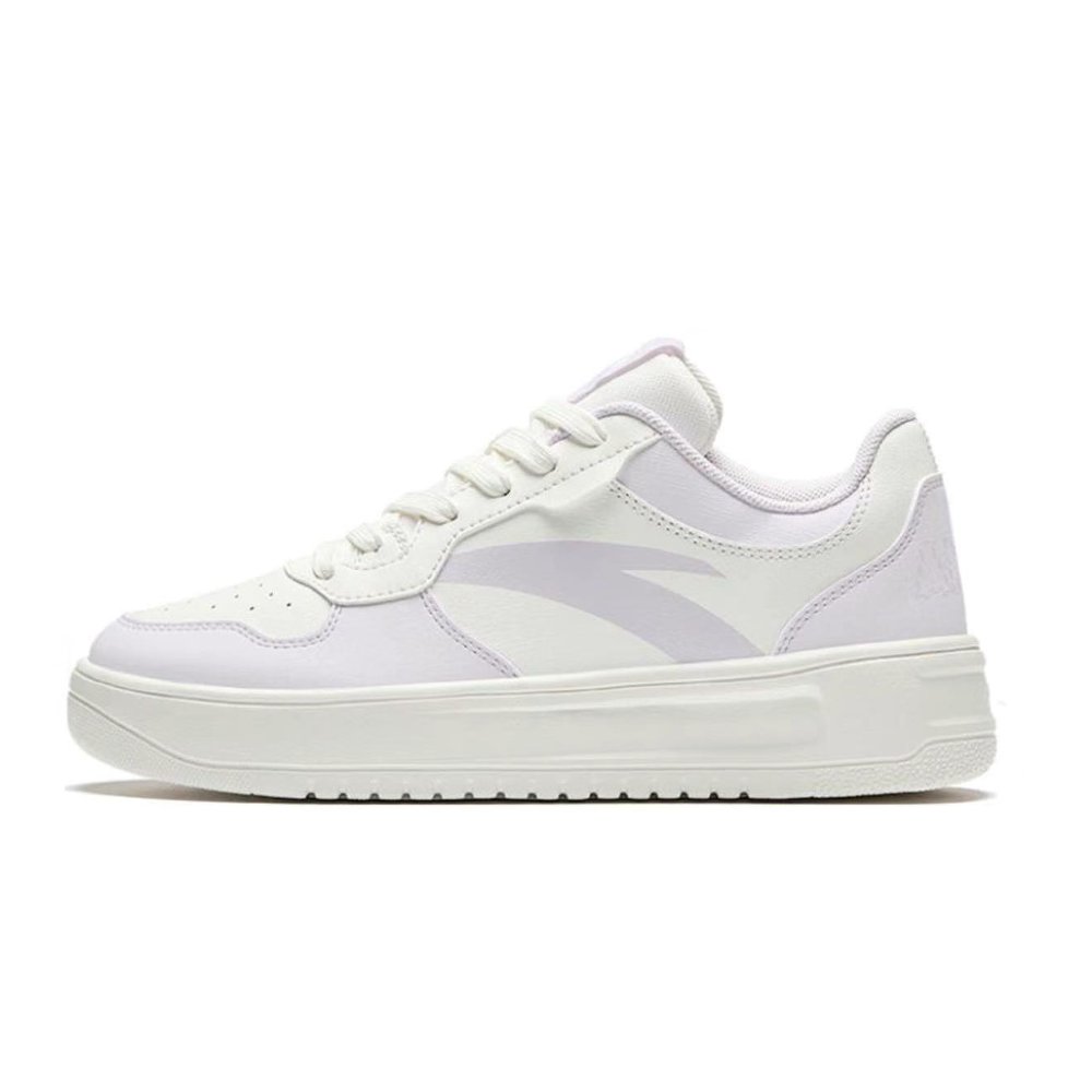 Anta Anti Slip Wear Resistant Low Top Skateboard Shoes Women's Purple