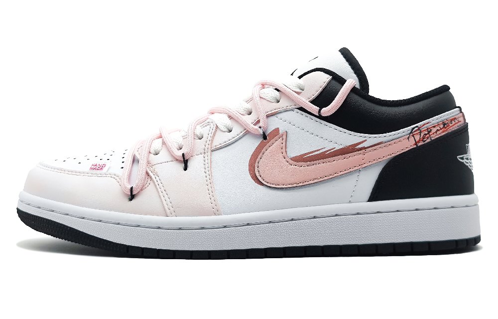 JORDAN Air JORDAN 1 Vintage Basketball Shoes Men Low Top Pink/Black