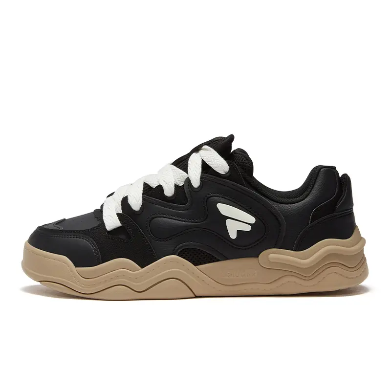 FILA FUSION KICKDX Wear-Resistant Low-Top Skateboard Shoes Men's Black