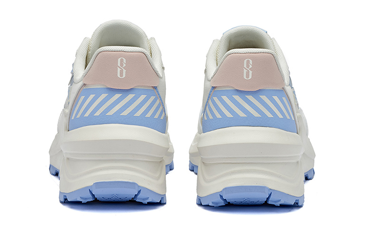 361° Long Wind Casual Shoes Women's Low Top Feather White/Wind Blue