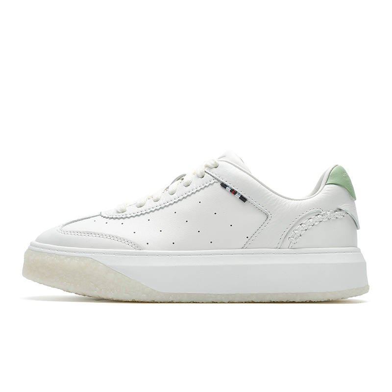 FILA OLIMPICA Low-Top Skateboard Shoes Women's Standard White/Nile Green