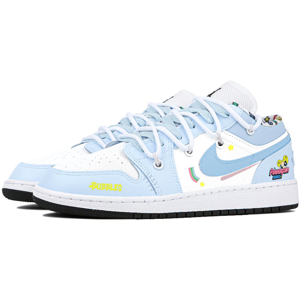 Jordan Air Jordan 1 Vintage Basketball Shoes Women's Low top White/Blue