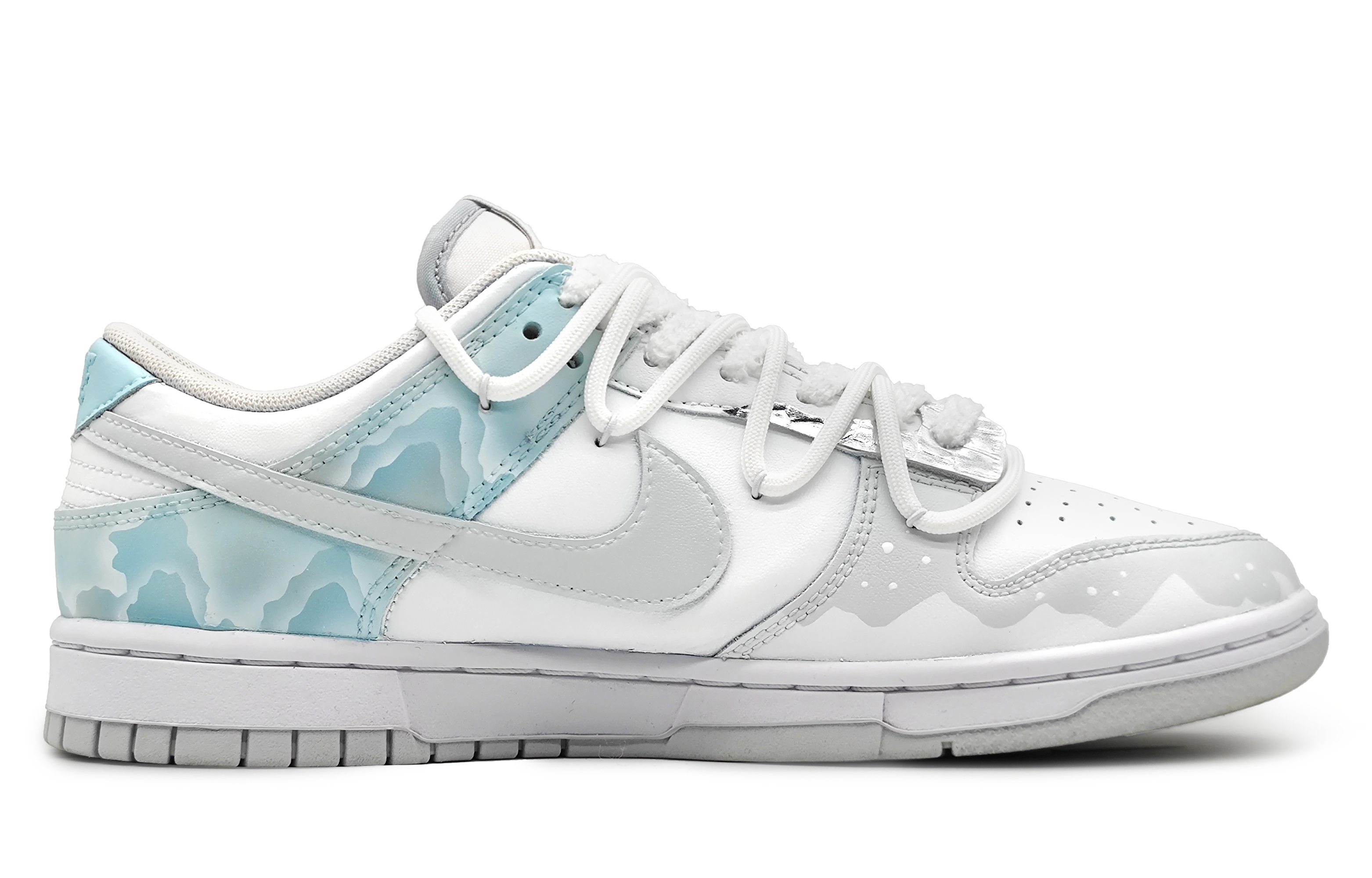 Nike Dunk Anti-Slip Wear-Resistant Low-Top Skateboard Shoes Men's Blue Gray купить в интернет-магазине Yoocart с быстрой доставкой по России.