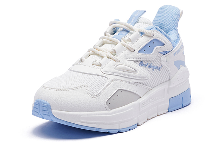 361° Slip Resistant, Abrasion Resistant, Thermal Coverage Low Top Sports Casual Shoes Women's White Blue