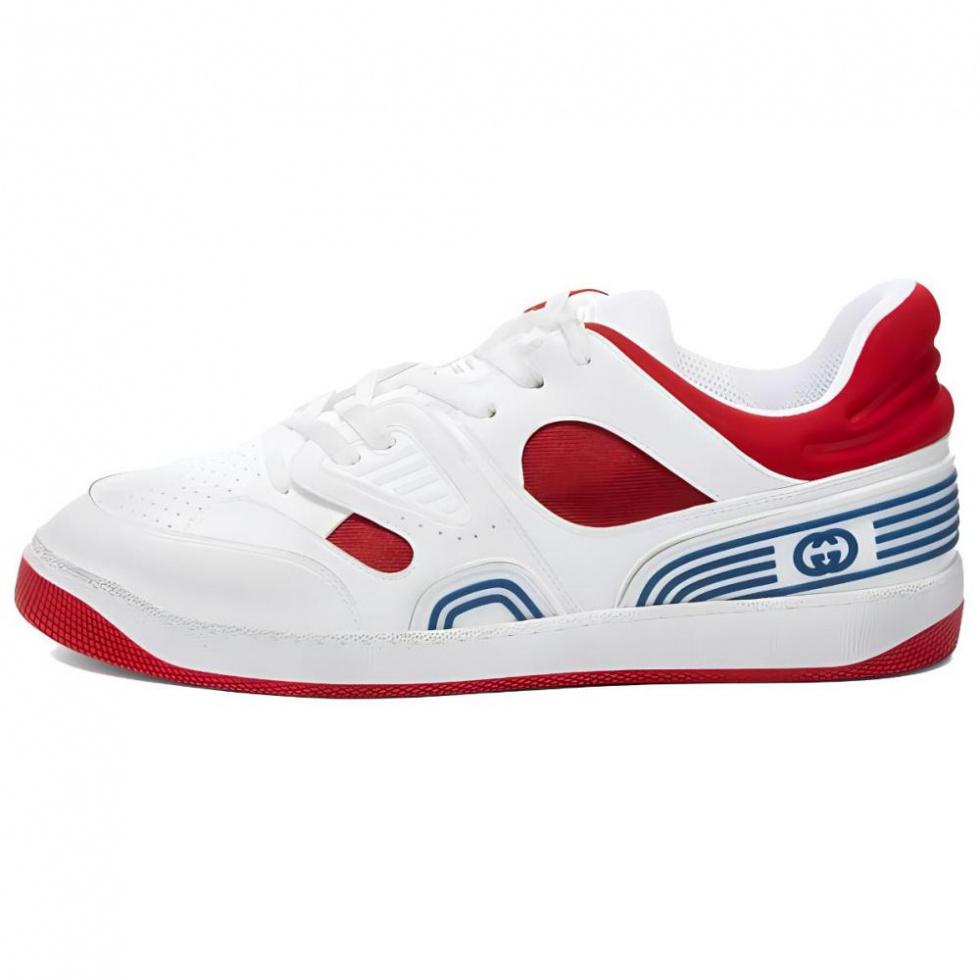 GUCCI Basket Low 'White Demetra Red'