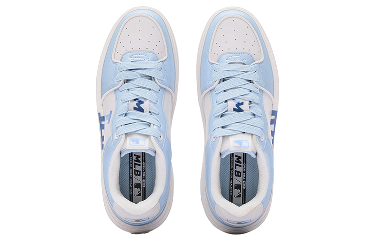 MLB Chunky Liner 24SS Los Angeles Dodgers Slip-Resistant Low-Top Skateboard Shoes Unisex Light Blue