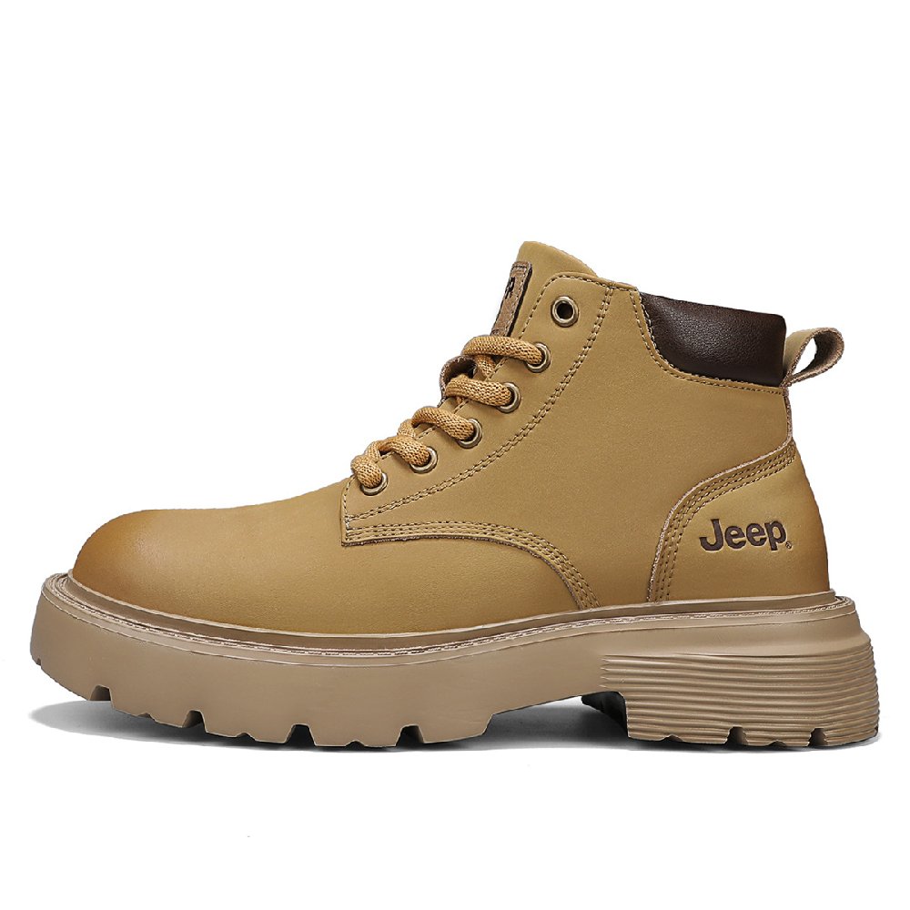Jeep Martin Boots Men Khaki