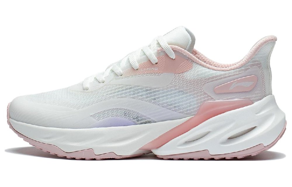 LINING Yuedong 2.0 Running Shoes Women's Low-Top White Pink