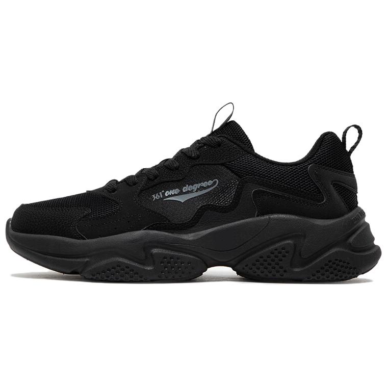 361° Wear-Resistant Low-Top Casual Shoes Men's Black