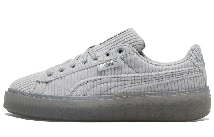 PUMA Basket Platform Strap 'Grey' Women's