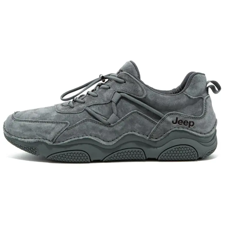 Jeep Low Top Hiking Shoes Men's Gray