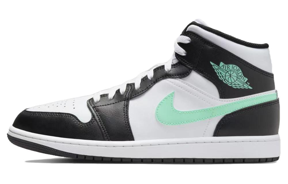 Jordan Air Jordan 1 Винтажные баскетбольные кроссовки MID Top Черно-белые Мужские