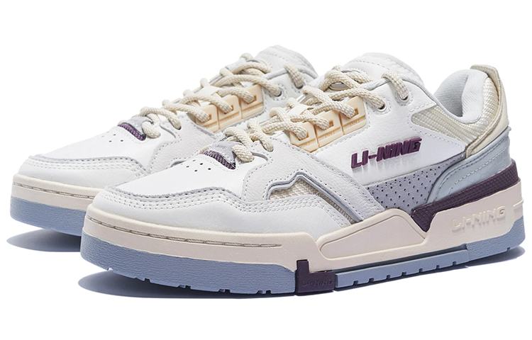 LiNing 001 BTC SP Low Top Skateboard Shoes Women's White Purple купить в интернет-магазине Yoocart с быстрой доставкой по России.