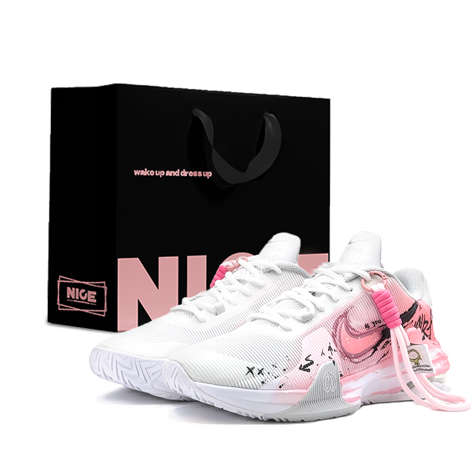 Nike Air Max Impact 4 Pink Cherry Blossom Wind Shopping Bag Mid top Basketball Shoes Unisex