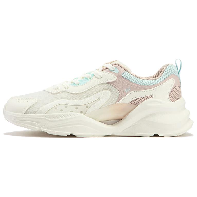 361° Wear-Resistant Low-Top Casual Shoes Women's White Pink