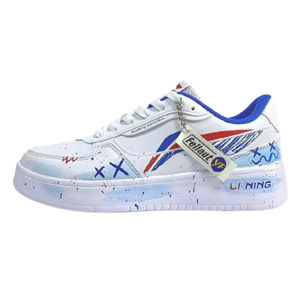 LiNing Duda Coverage Cushioning Low Top Skateboard Shoes Men's White