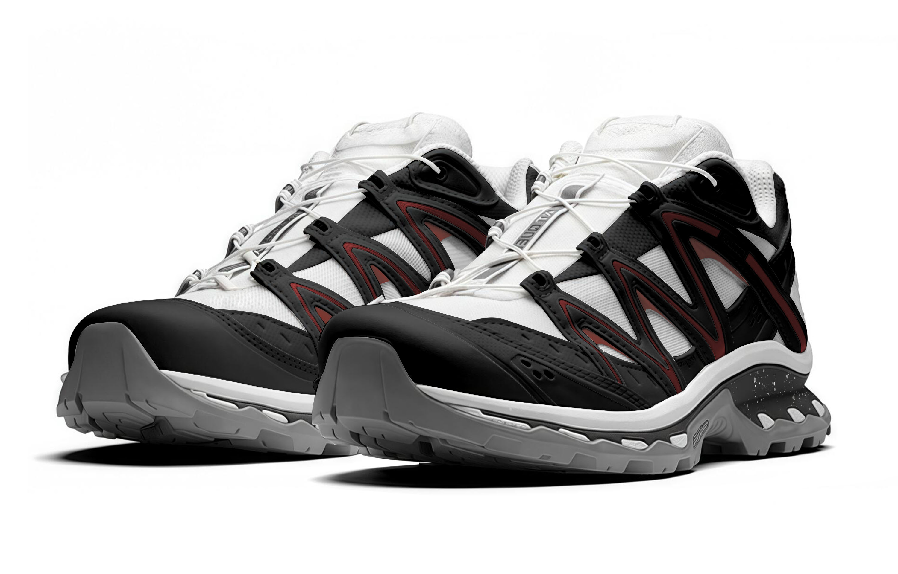 SALOMON XT Quest Red Queen Slip Resistant Low Top Outdoor Shoes Unisex Black Red White купить в интернет-магазине Yoocart с быстрой доставкой по России.