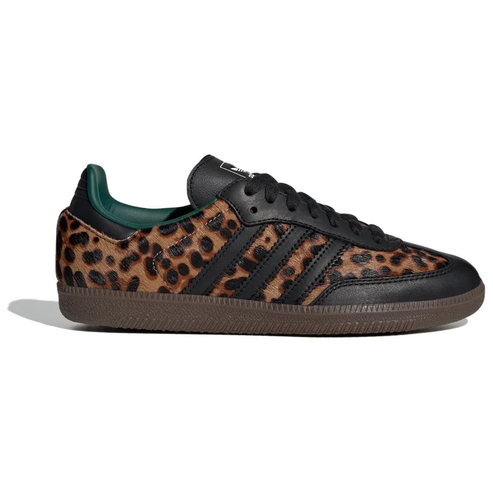 Adidas Samba Og Black Green Leopard Women's