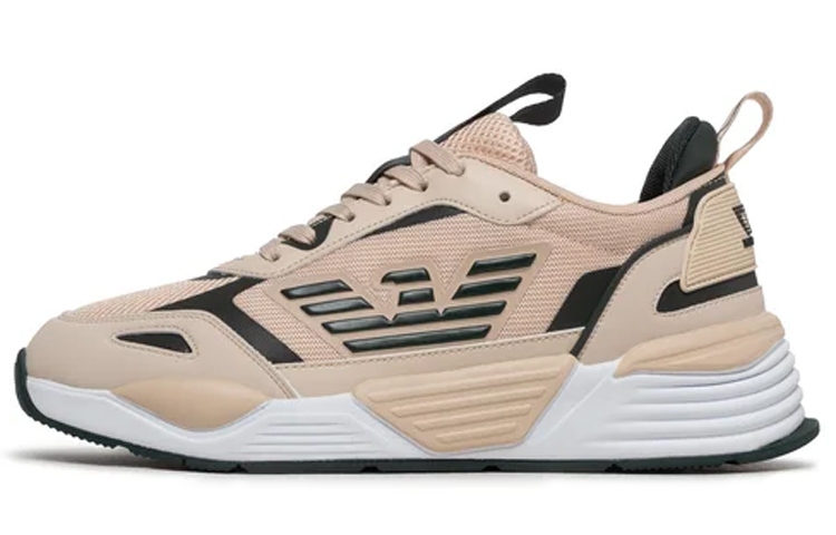 EMPORIO ARMANI EA7 Low Top Casual Shoes Unisex Apricot Green