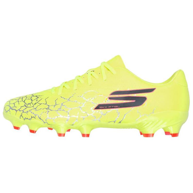 Skechers FG Firm Ground Anti Slip Wear Resistant Soccer Shoes Unisex Yellow Black
