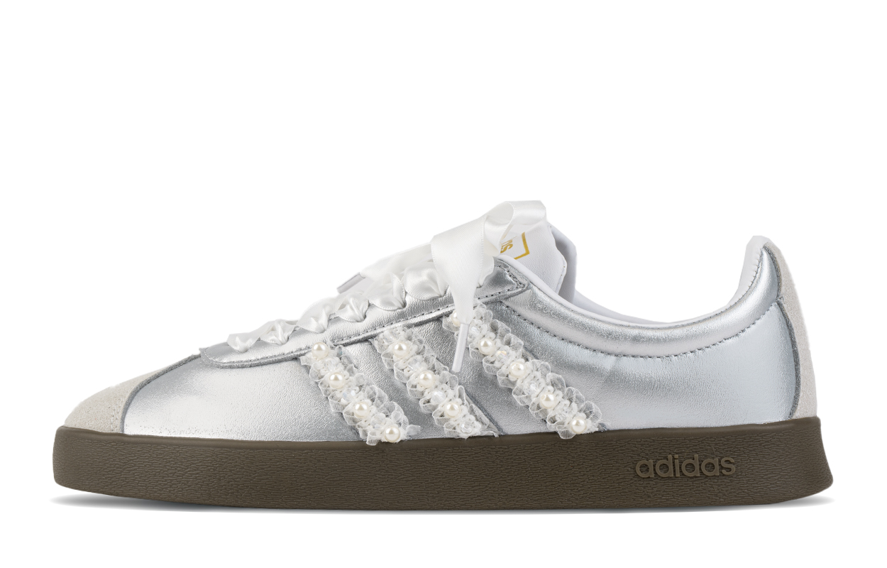 Adidas Neo VL Court 2.0 Slip Resistant Low top Skateboard Shoes Women's Silver White купить в интернет-магазине Yoocart с быстрой доставкой по России.