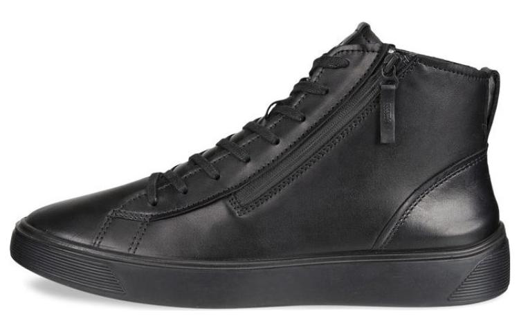 Ecco High-Top Skateboard Shoes Men's Black