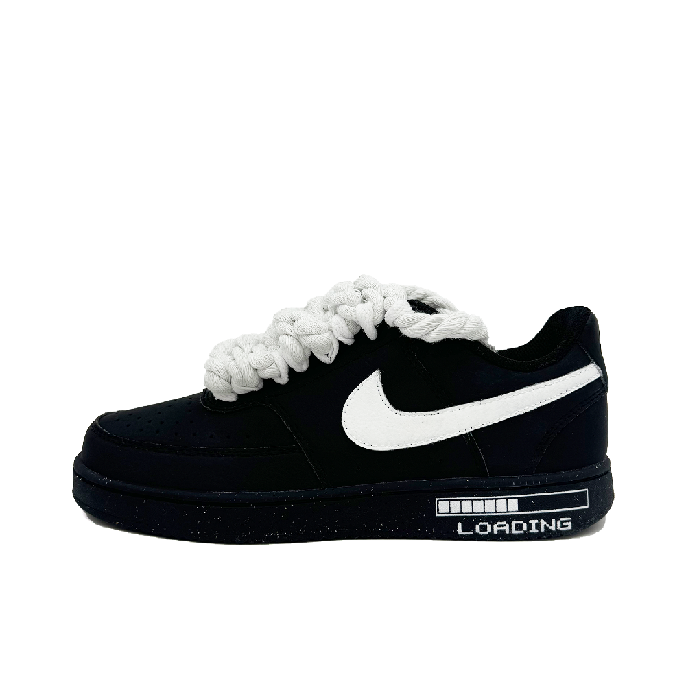 Nike Court Vision Progress Bar Anti-Slip Wear-Resistant Low-Top Skateboard Shoes Unisex Black