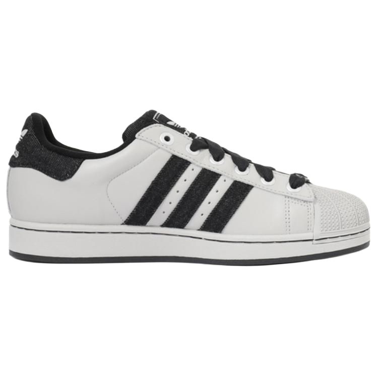 Adidas Originals Superstar 2 Abrasion Resistant Low top Skateboard Shoes Unisex Gray Black