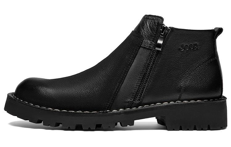 Jeep Men's Casual Shoes Men Mid Top Black