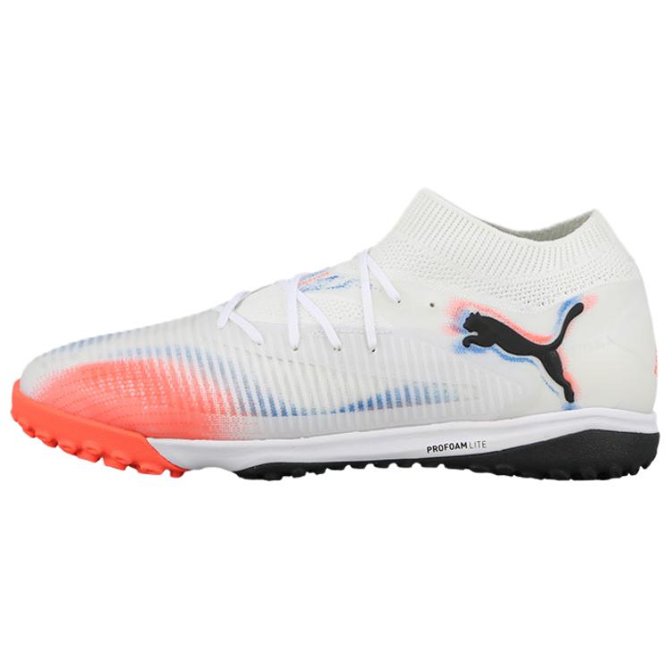 PUMA FUTURE 8 TF Turf Soccer Shoes Unisex White Red