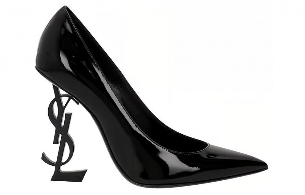 SAINT LAURENT Opyum Patent Leather Pumps Women's