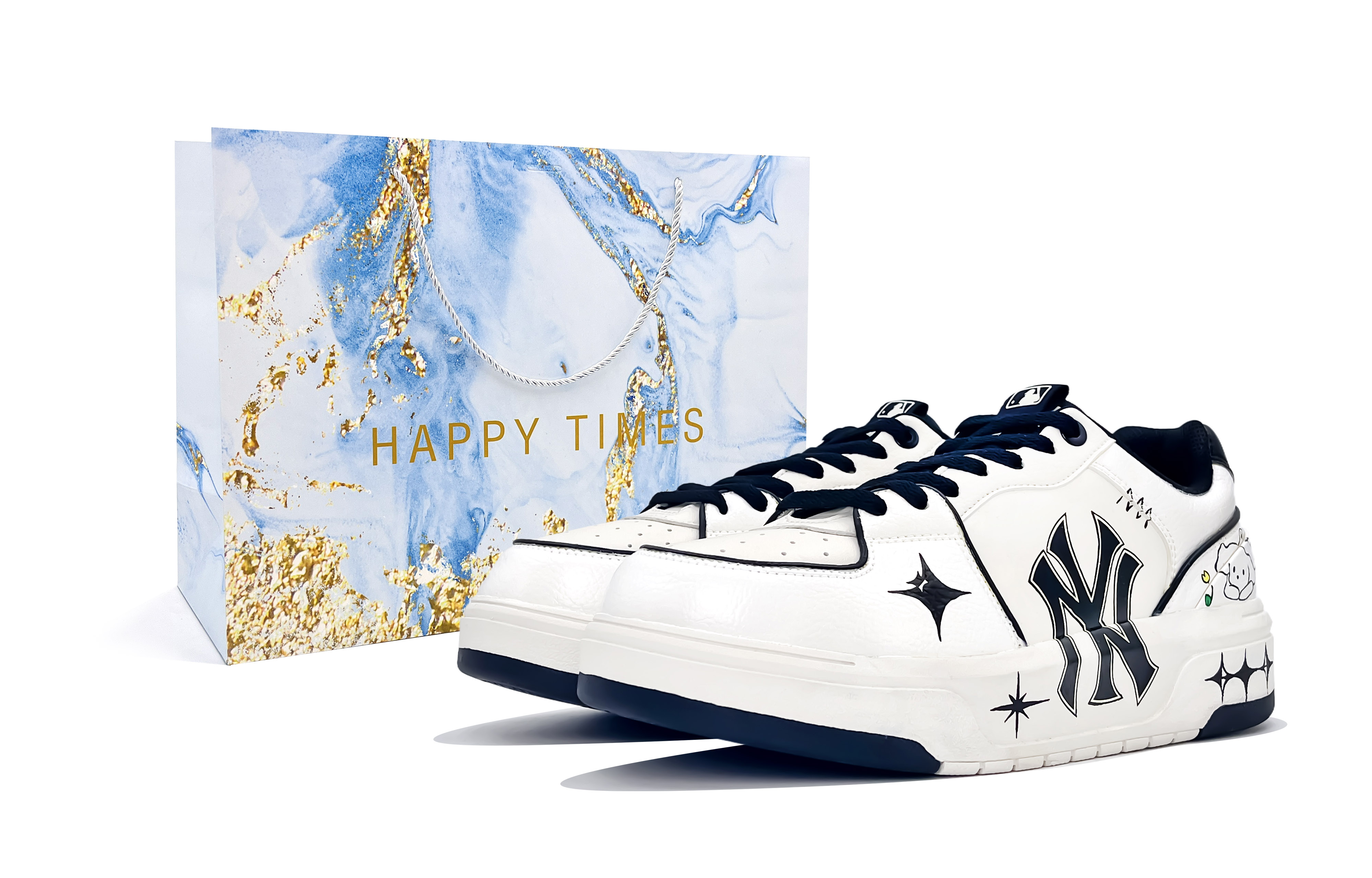 MLB Chunky Liner Low top Skateboard Shoes Unisex White