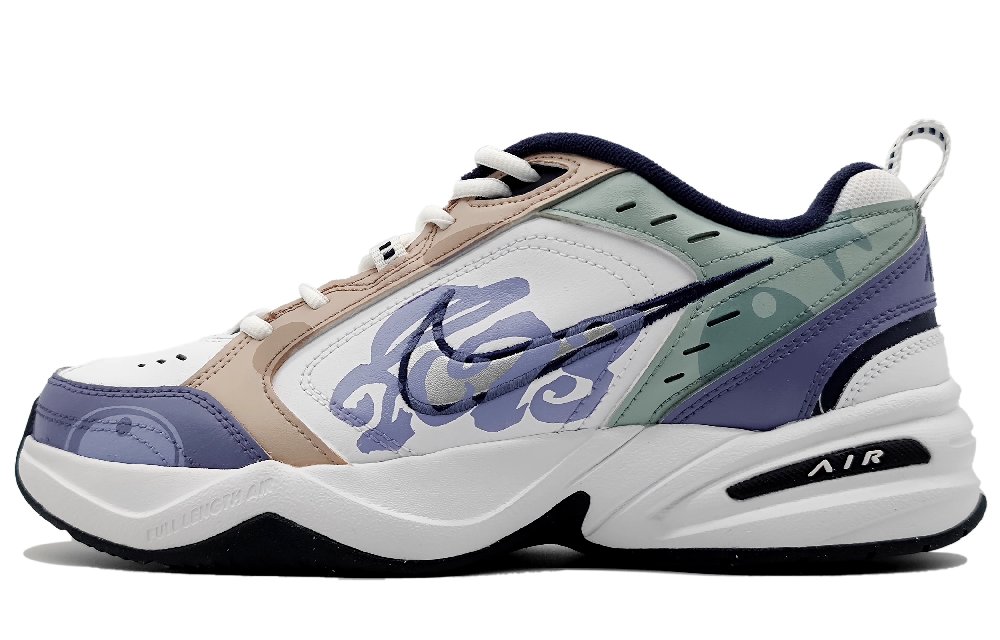 Nike Air Monarch 4 Low-Top Chunky Sneakers Unisex Purple Gray