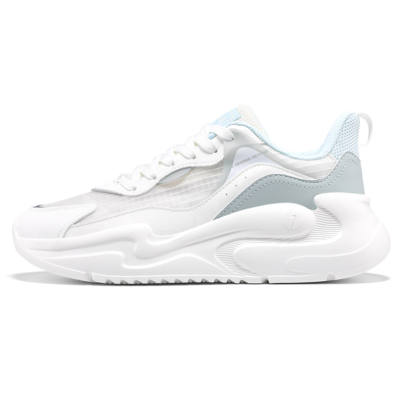 361° Breathable Lightweight Low Top Casual Shoes Women's White Green