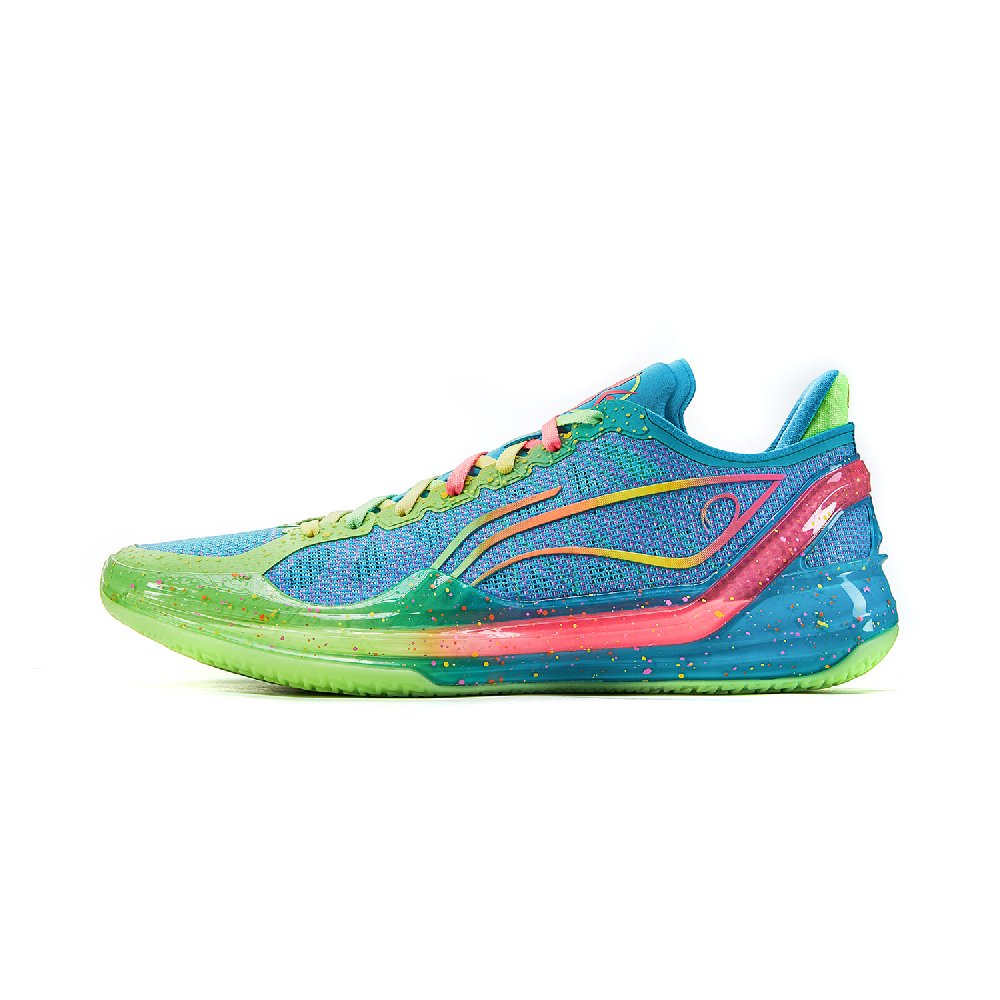 LiNing Blade 4V2 Poisonous Frog Cushioned Wear-Resistant Lightweight Low-Top Basketball Shoes Men's Turquoise
