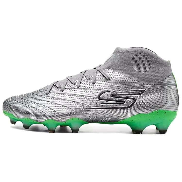 Skechers Artificial Ground Soccer Shoes Men's Silver Green