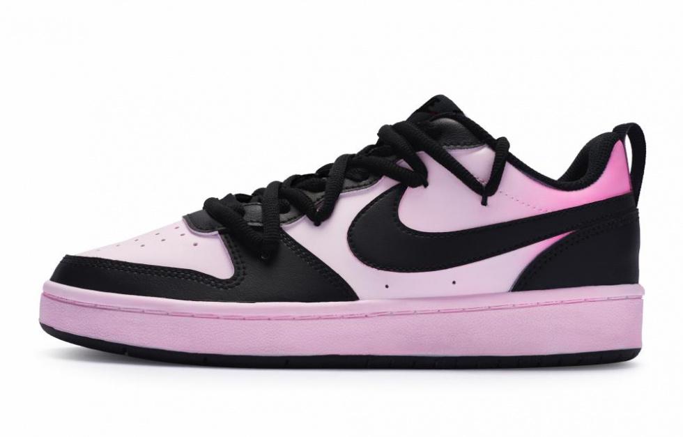 Nike Low Top Skateboard Shoes GS Black Pink